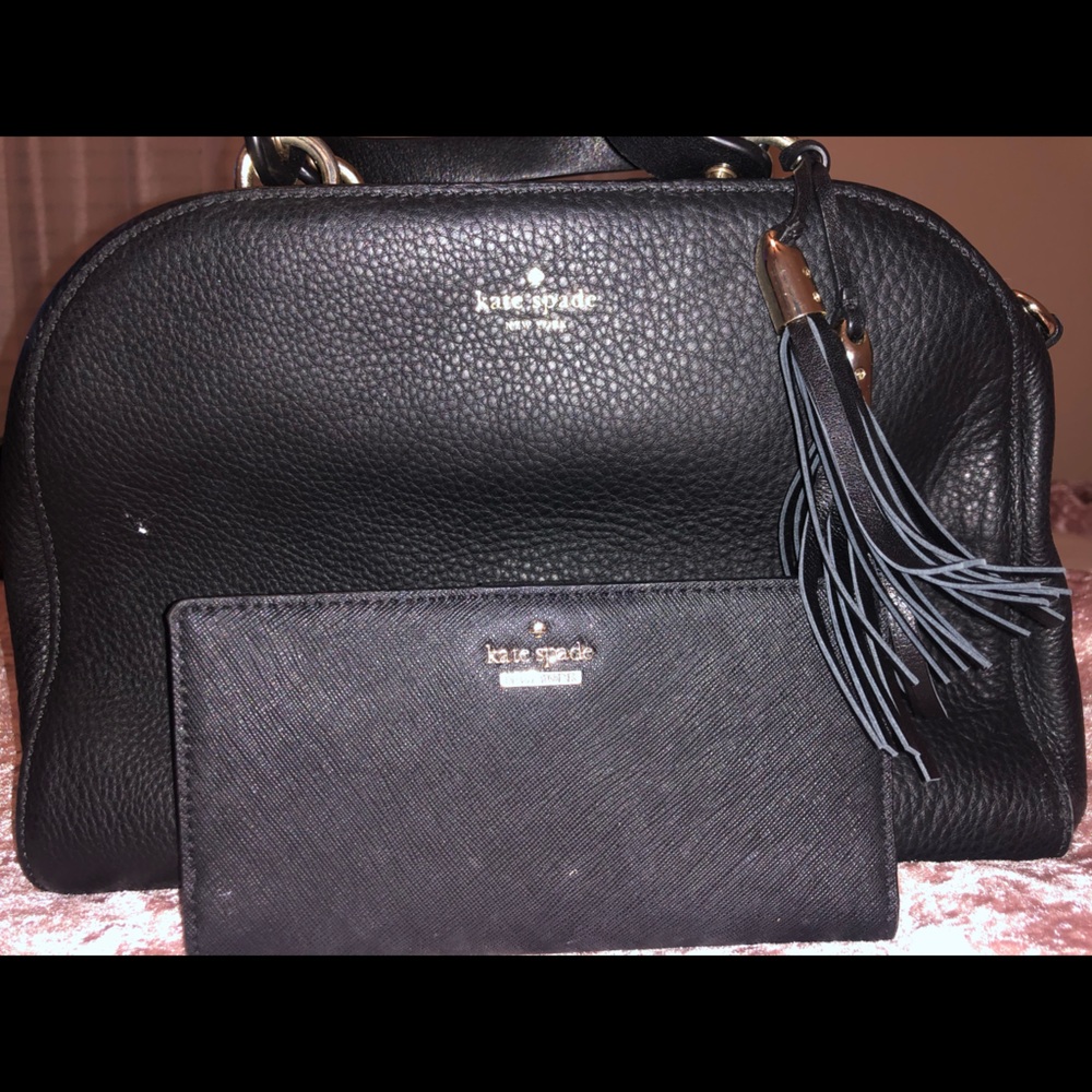 Kate Spade Top handle tassel bag with match wallet